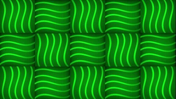 绿色数字方块瓷砖背景与闪亮的条纹
