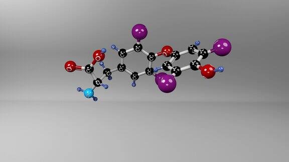左旋甲状腺素分子