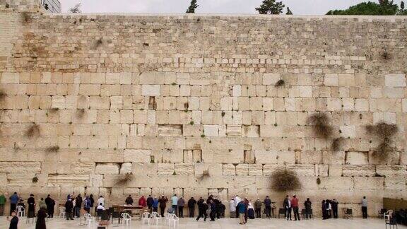 以色列耶路撒冷老城的西城墙