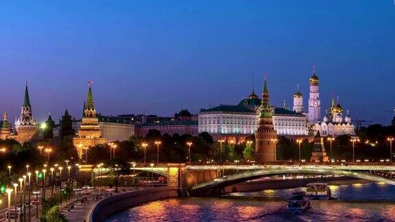 莫斯科夜景4k