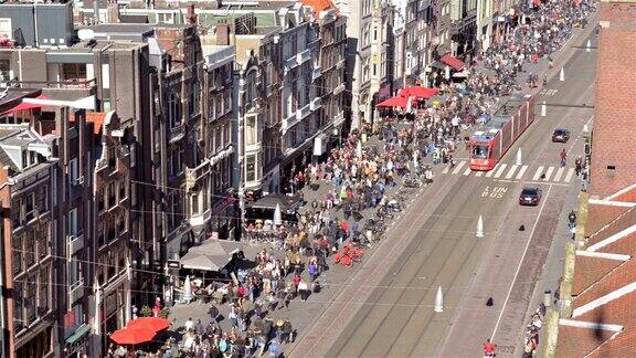阿姆斯特丹市中心鸟瞰图
