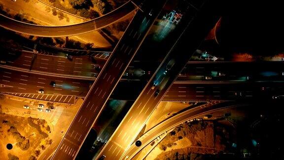天津城市的夜景鸟瞰图