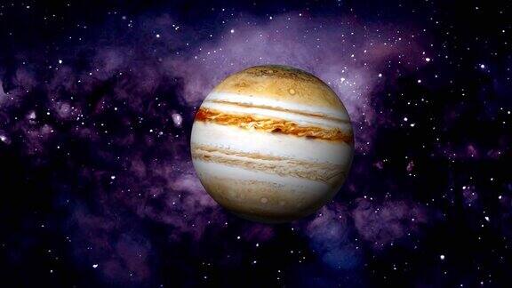 木星在太空中照片逼真的3d星球