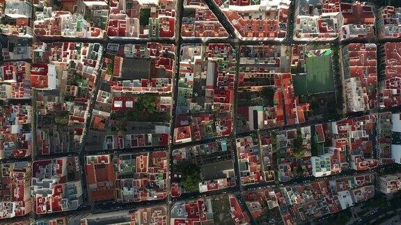 西班牙特内里费圣克鲁斯德特内里费发展基础设施城市俯视图空中视频