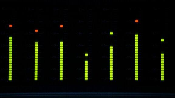 音量单元(VU)仪表监测声级在演播室