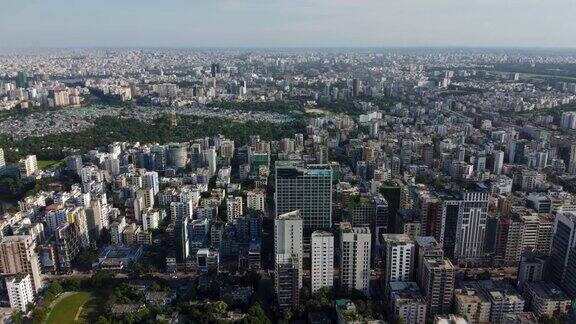 空中拍摄的孟加拉国达卡Banani模范城