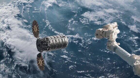 在地球表面准备与空间站对接的补给飞船