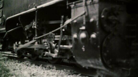 老蒸汽火车移动-复古