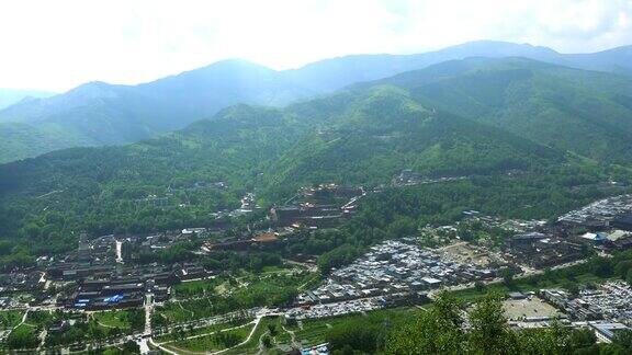 五台山风景和寺庙建筑群