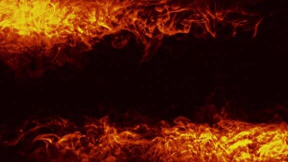 燃烧抽象的背景火焰产生橙色气体