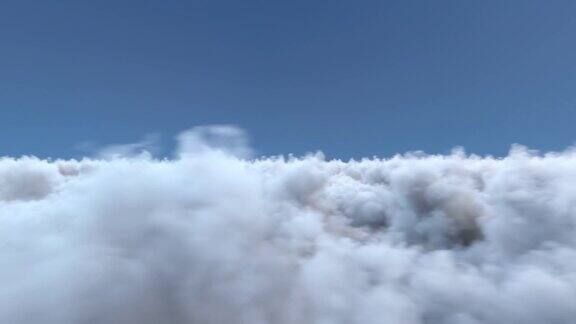 无限飞在电影云背景无缝循环v02