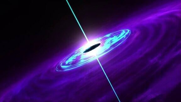超大质量黑洞吞噬着它周围的热吸积盘