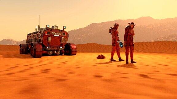 宇航员在火星上