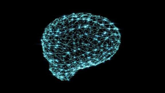 数字大脑智能区块链元宇宙概念背景视频二进制码数据技术的背景
