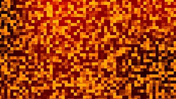 抽象橙色像素运动背景