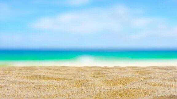 海滩沙纹理上的海洋海洋背景