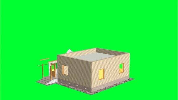 房屋建筑建立结构延时3d动画