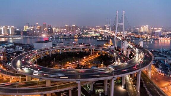 南浦大桥夜景中国上海