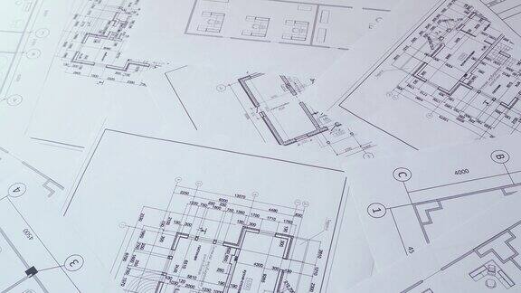 建筑计划工程房屋图纸和蓝图