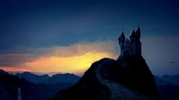 童话城堡的日出