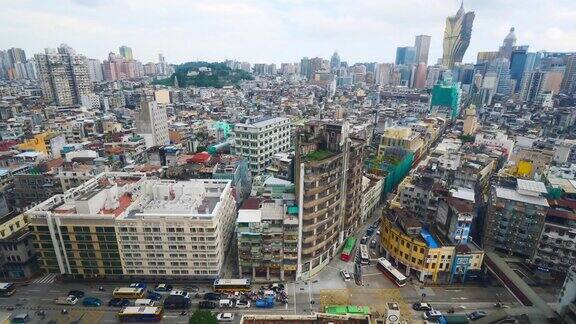 中国澳门美丽的建筑和城市生活