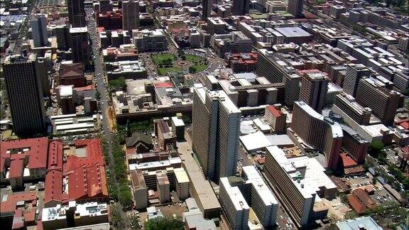 比勒陀利亚市中心-鸟瞰图-豪登省茨瓦纳市茨瓦纳市南非