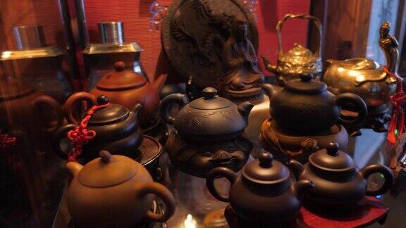 手工制作的茶壶展览茶道