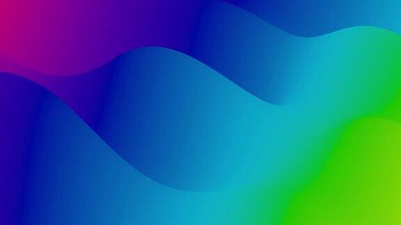 抽象的彩色波浪背景在明亮的彩虹颜色