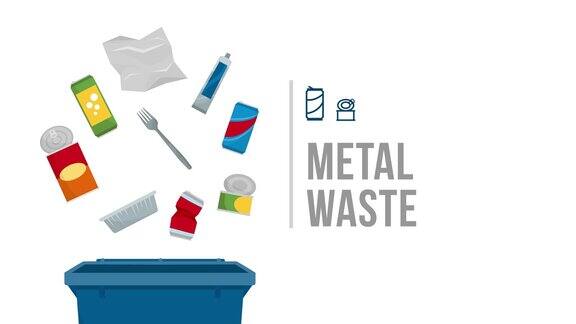 废物分类收集:金属废物