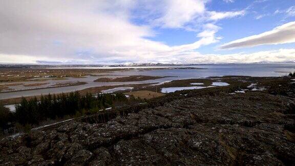 冰岛平瓦拉瓦湖的时间流逝