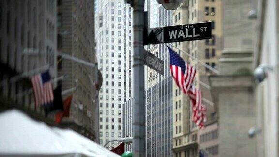 纽约证券交易所(倾斜镜头)