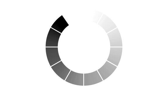 在白色背景动画中加载圆形图标可选光磨AlphaLuma哑光包括在内4k的视频