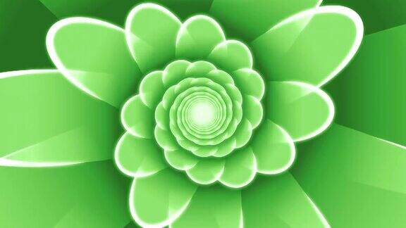 绿色的螺旋花动画背景