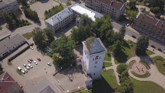 杰尔加瓦市拉脱维亚Zemgale无人机俯视图4K超高清视频