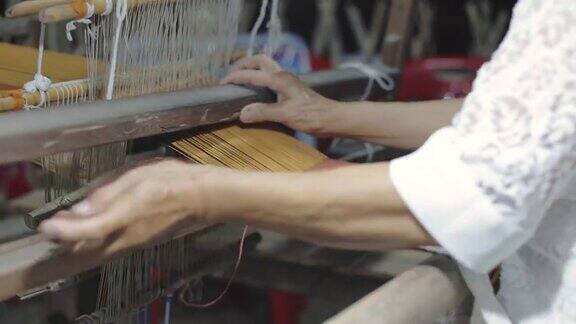 传统的棉花编织