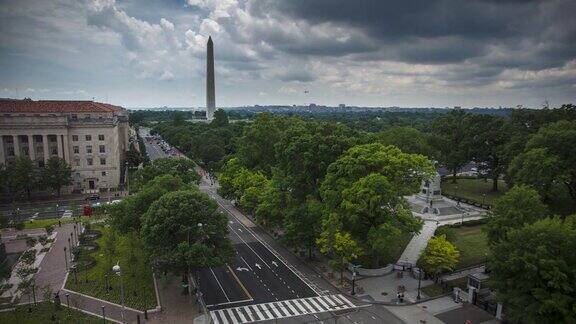 华盛顿纪念碑的24小时延时拍摄