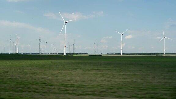 清洁能源风车农场