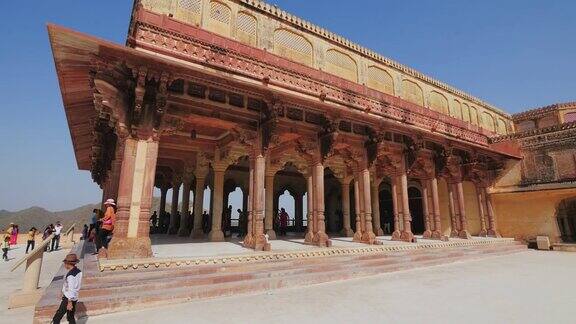 印度拉贾斯坦邦斋浦尔阿米尔堡的宫殿之一