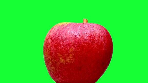 绿幕上的红苹果