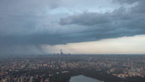 北京多云到下雨时间推移