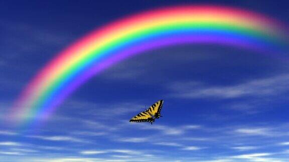 蝴蝶和彩虹
