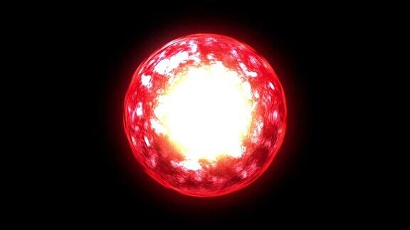 外星-红色发光球体V9