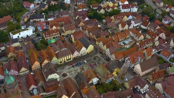 德国城市WeilderStadt鸟瞰图