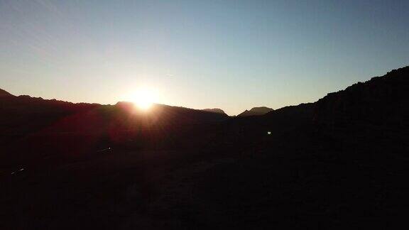 南非塞德堡极端地区的日落