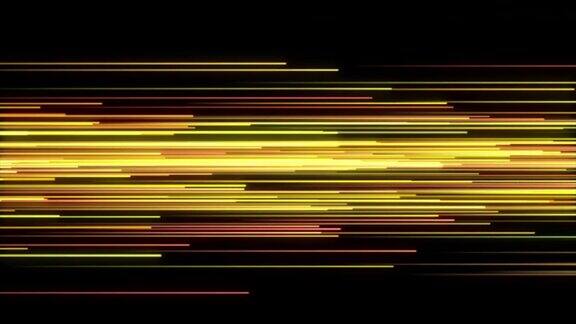 技术区块链元宇宙概念视频背景高速飞行线3d动画交通科幻数字镜头在黑暗背景下动态条纹的电动移动时空旅行插图中的超空间霓虹灯射线