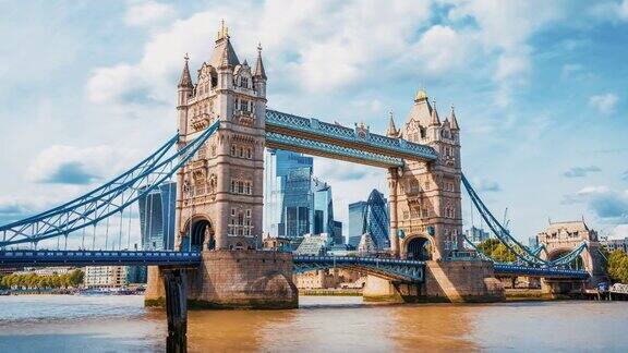伦敦塔桥时间流逝视图