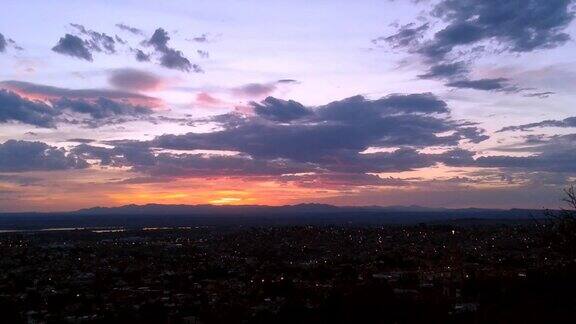 墨西哥圣米格尔德阿连德的日落时光
