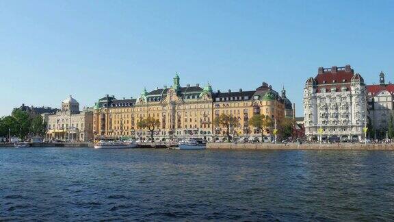 斯德哥尔摩老城议会景观瑞典