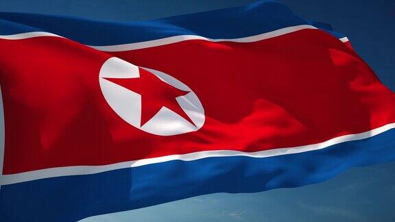 4K朝鲜国旗