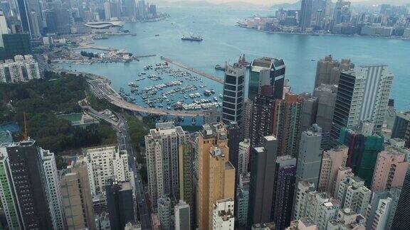 香港观塘区建筑物鸟瞰图